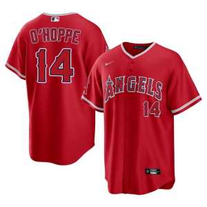 Red Los Angeles Popular Men Logan O'Hoppe #14 Jerseys 514256-721 - Image 1